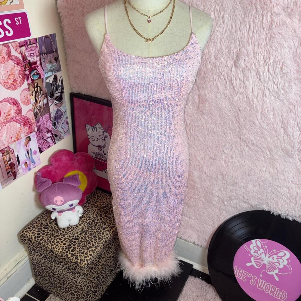 Windsor Pink sequin dress